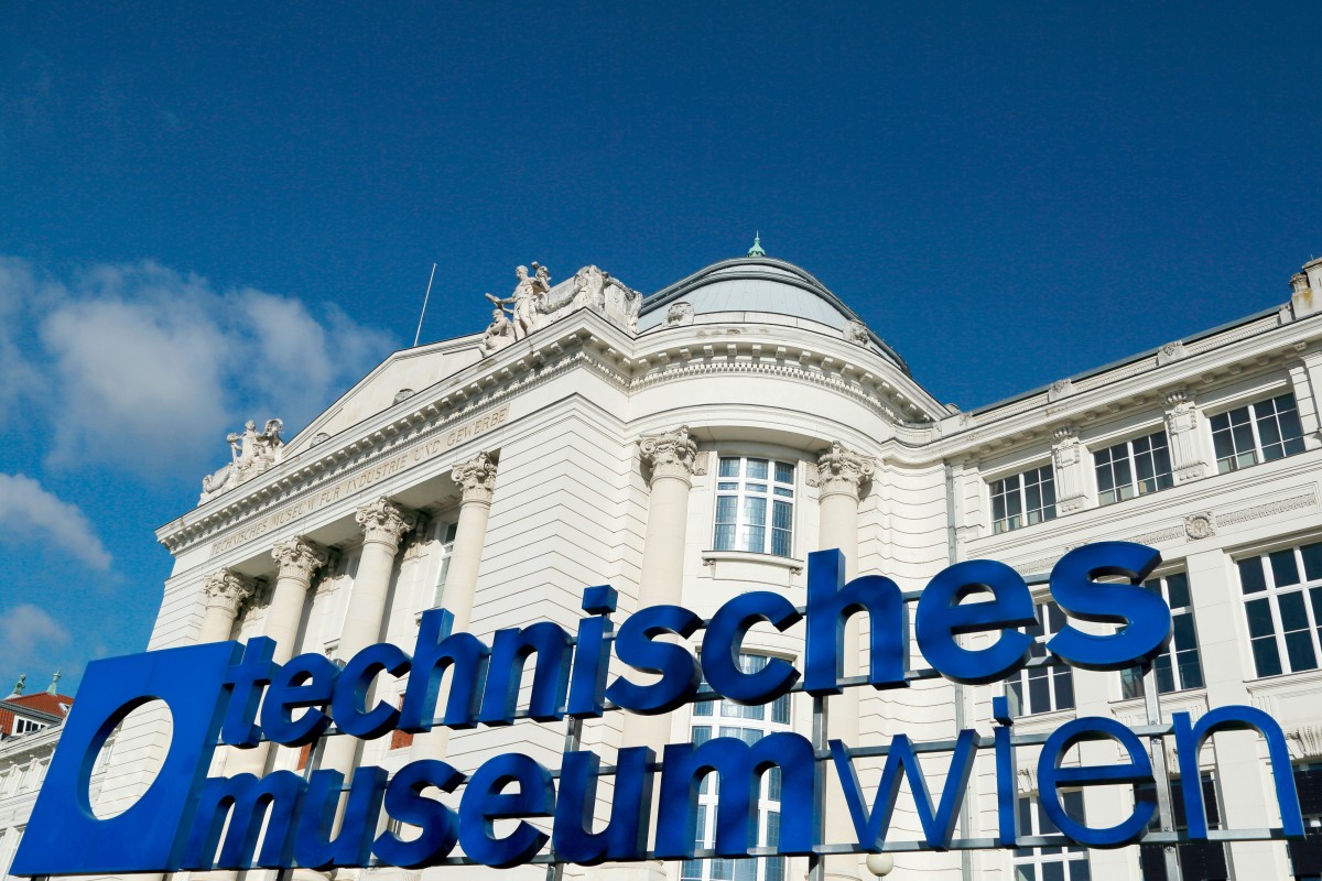 Vorderansicht des Technischen Museums Wien