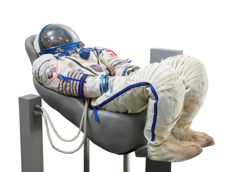 A spacesuit Sokol by Franz Viehböck for Austro Mir: 