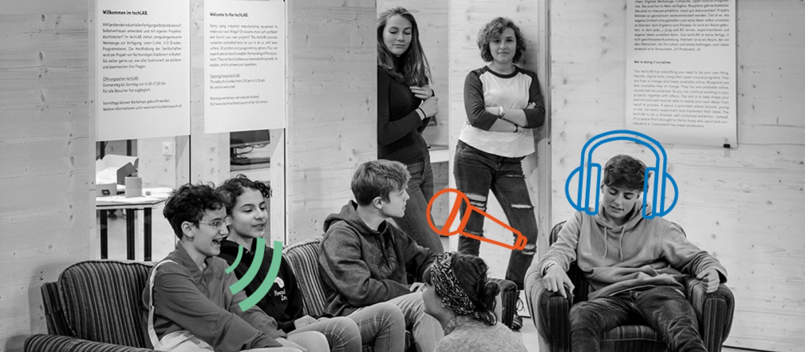 kinder.Uni | Kinder mit Icons zum Thema Musik: 