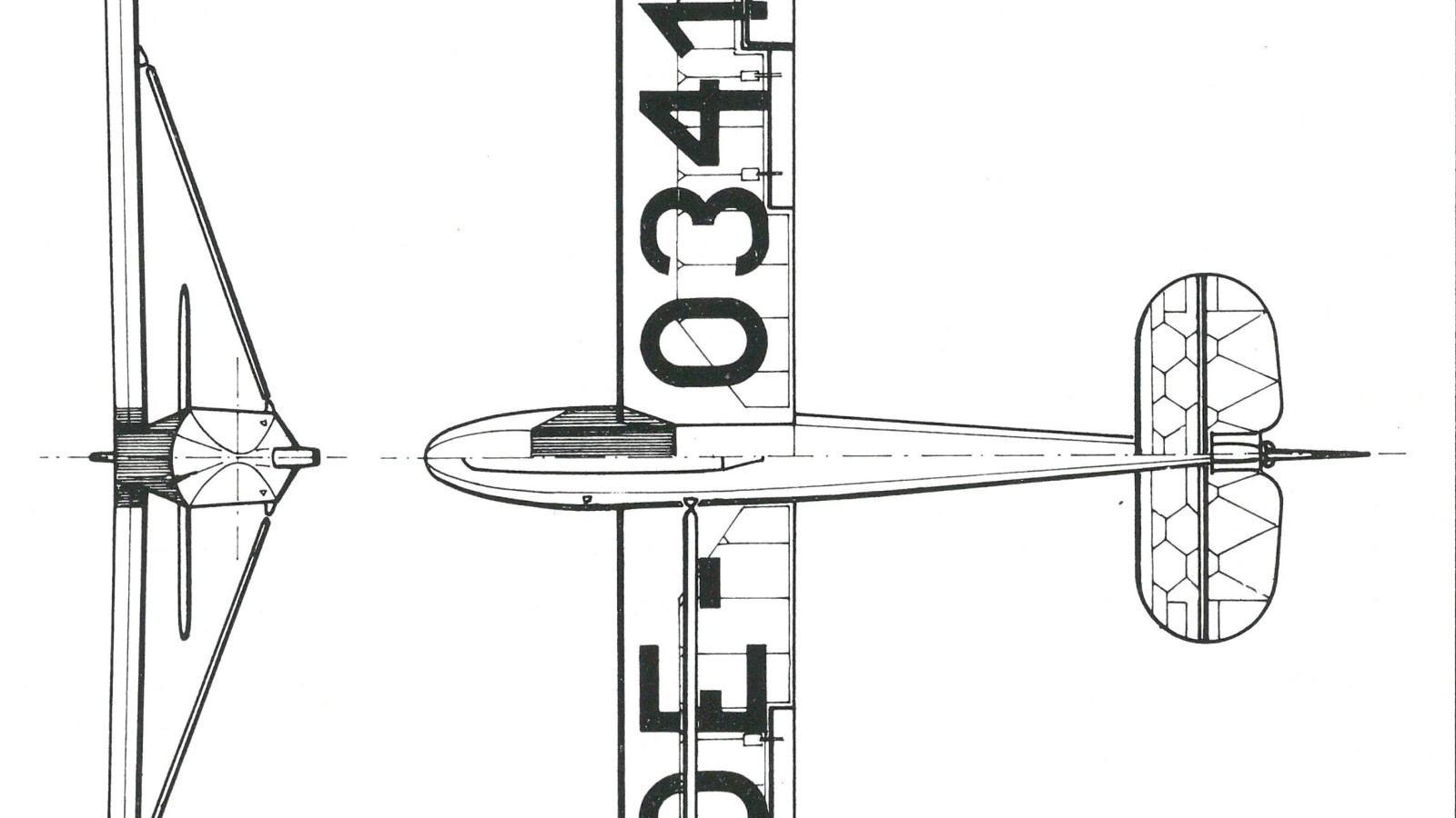 Hütter H 17b, Inv.Nr. 19095: verbesserte Version von 1950, abgestrebter Schulterdecker, Plexi-Abdeckung des Cockpits