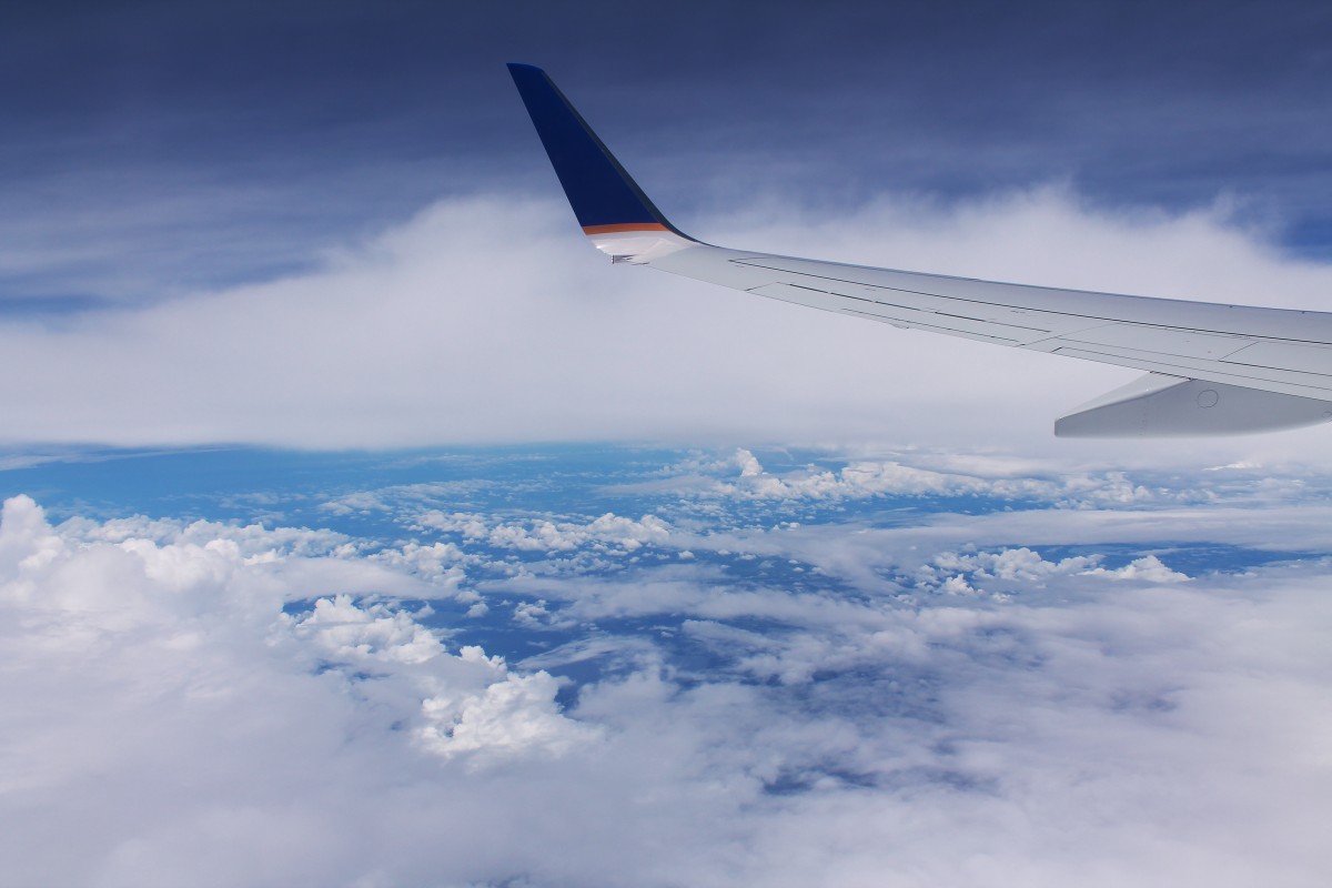 Passagierflugzeug mit Winglets