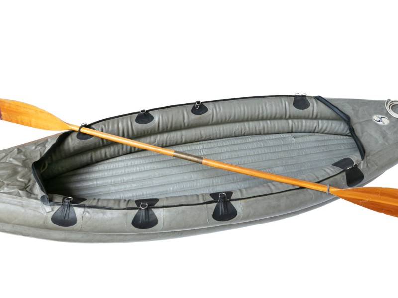 Mit Stickstoff befülltes Schlauchboot Semperit Libelle (1960): Mit Stickstoff befülltes Schlauchboot Semperit Libelle (1960)