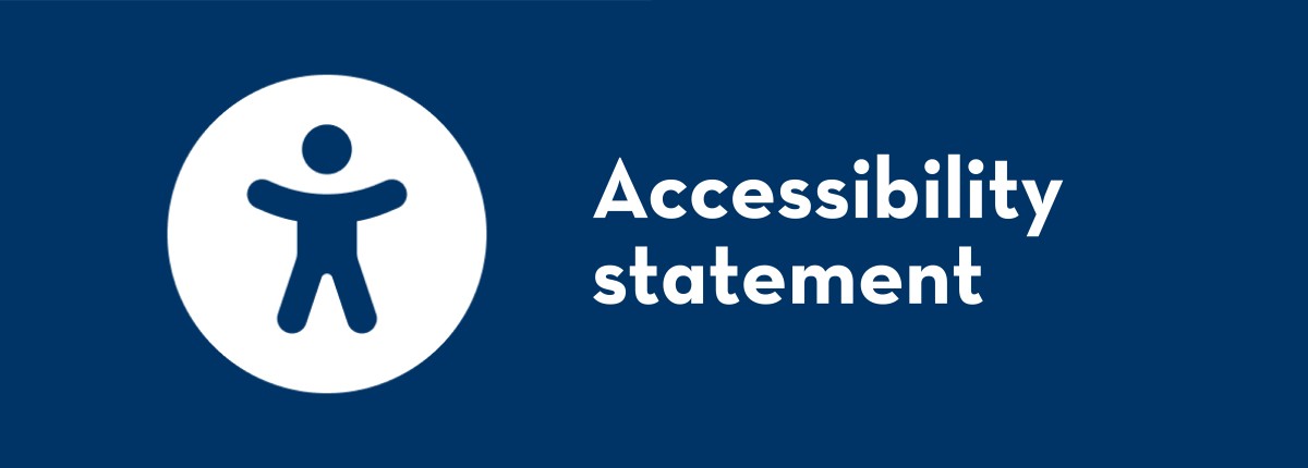 Button leading to the museum's accessibility statement, represented by a stylized figure.: 