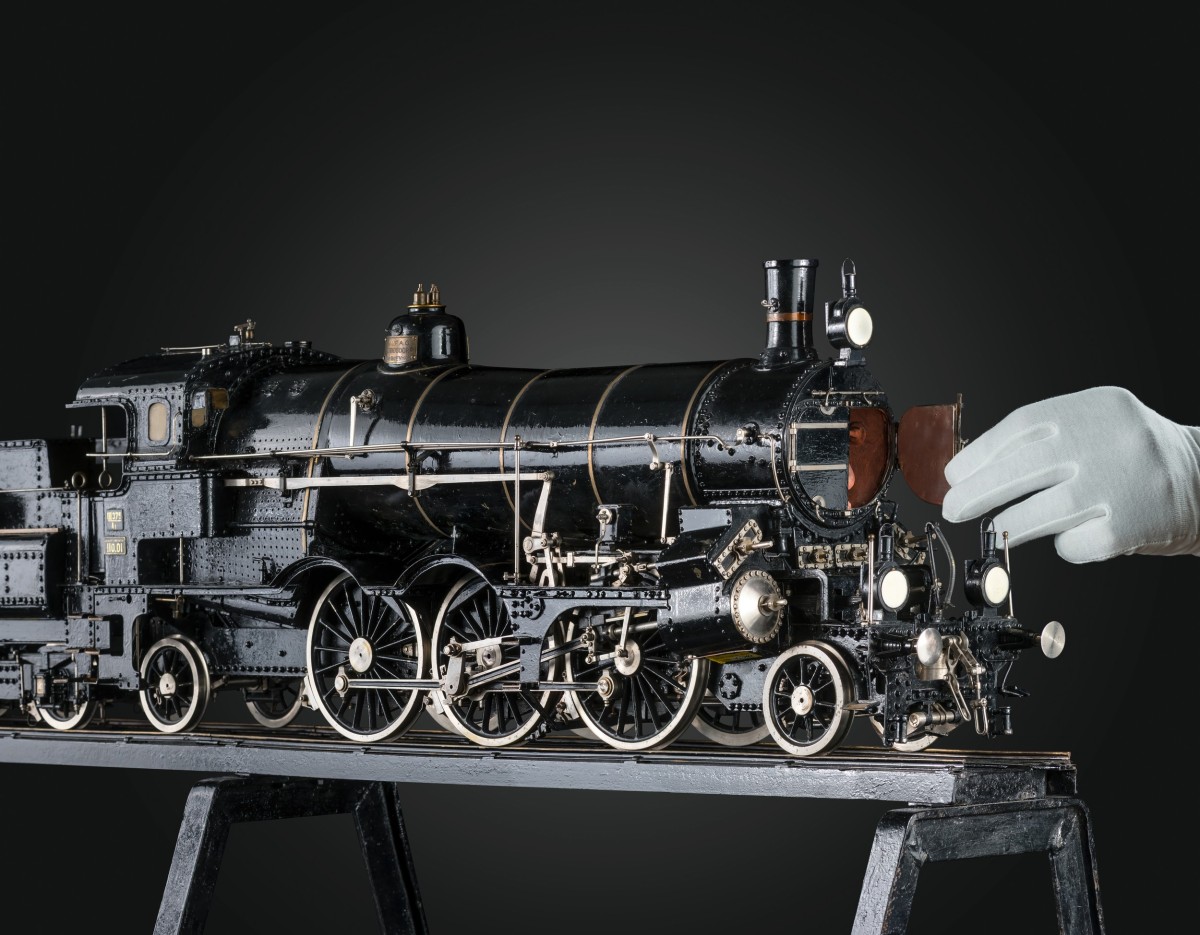 Vierzylinder-Verbund-Schnellzuglok der kkStB 110.01, Modell (1924), Maßstab 1:20