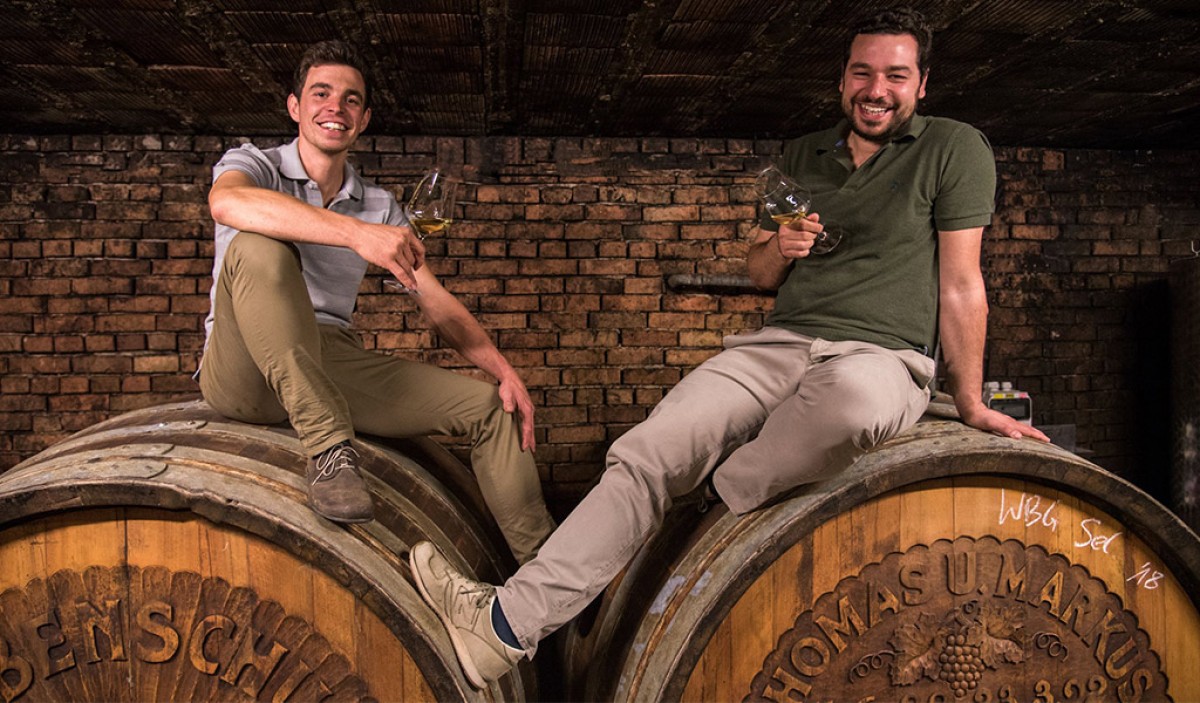 Markus und Thomas Taubenschuss produzieren im Weinviertel Bio-Weine. Ihr Weingut besteht seit 1670: Markus und Thomas Taubenschuss produzieren im Weinviertel Bio-Weine. Ihr Weingut besteht seit 1670