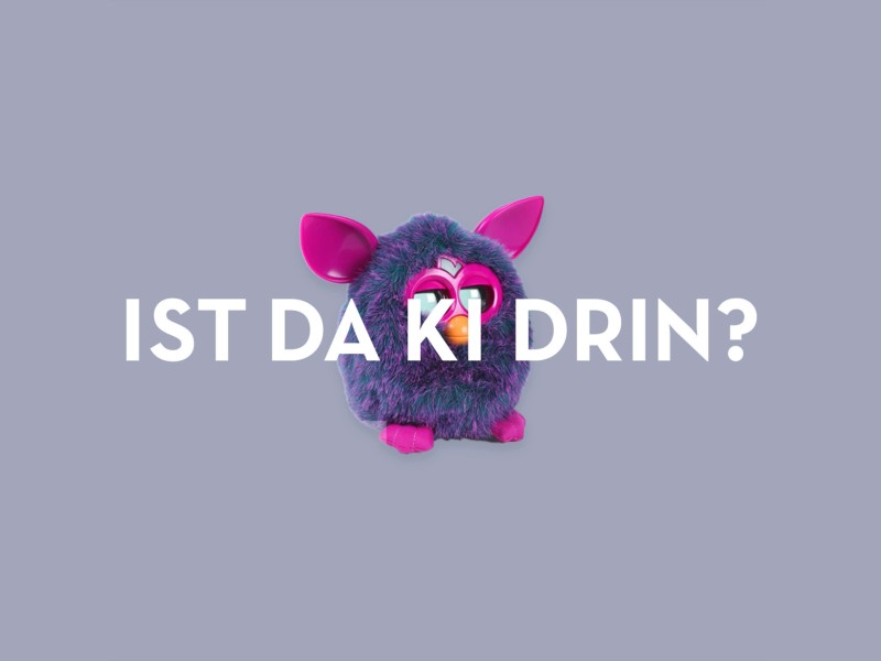 Sujet aus der Kampagne zur Ausstellung "Smart World"/LP: 