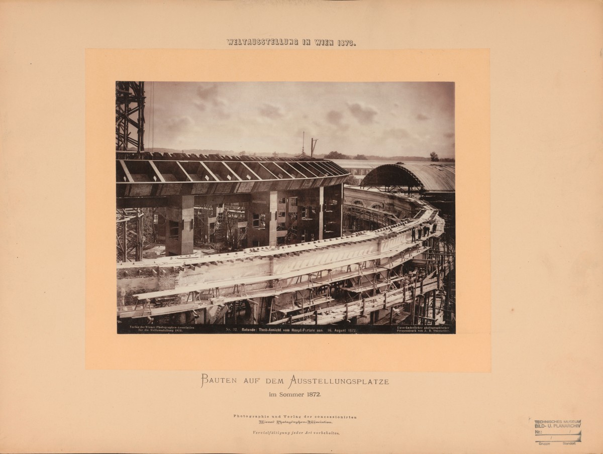 Bau der Rotunde, 16. 08. 1872
