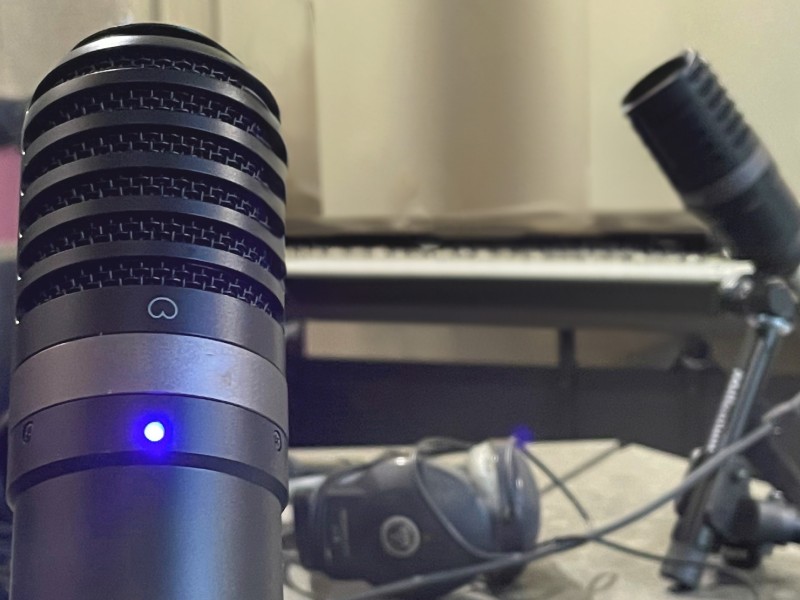 Mikrofone in einem Aufnahmestudio : 