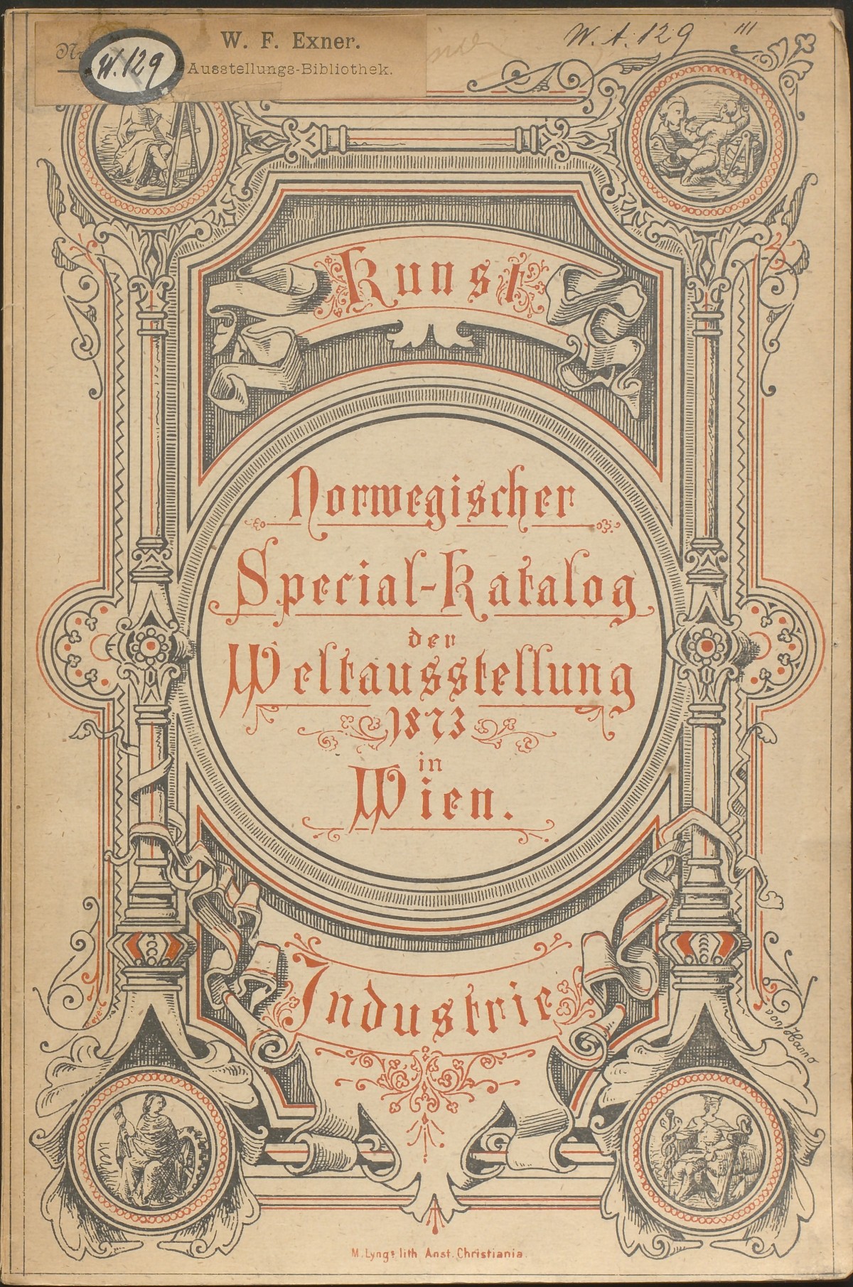 Norwegischer Spezial-Katalog der Weltausstellung 1873 in Wien