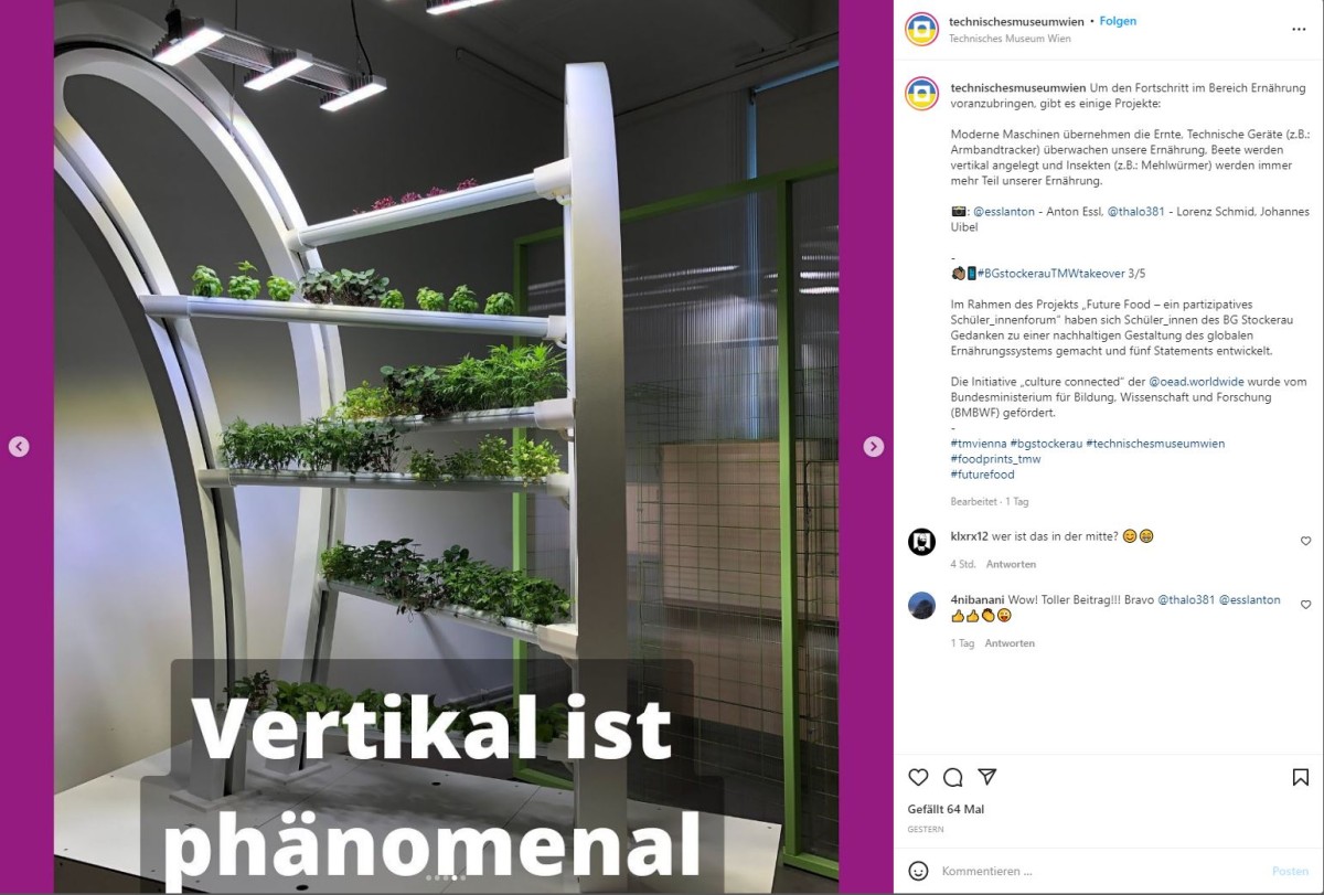 Instagram-Post zu nachhaltigem Fortschritt: Instagram-Post zu nachhaltigem Fortschritt