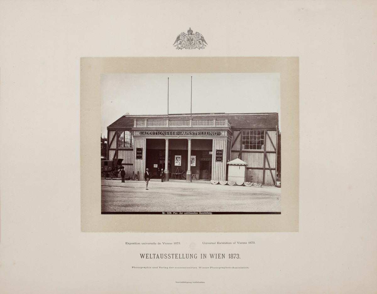 Außenansicht des Frauenpavillons, „Additionelle Ausstellung“, 1873
