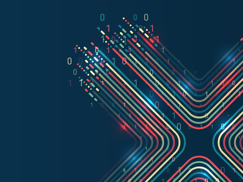 Dekorative Illustration zum Thema Digitale Transformation: 