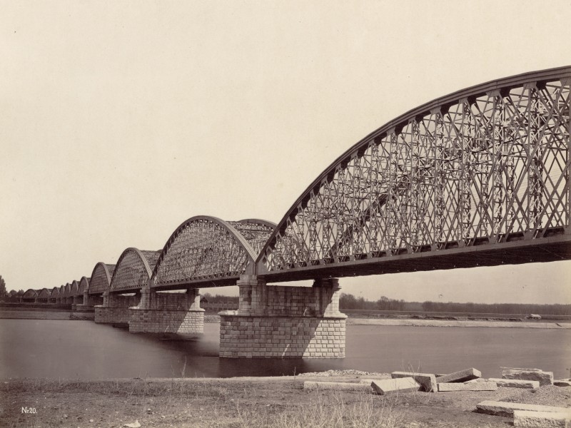 North railway bridge, photo by Oskar Kramer, 1875: North railway bridge, photo by Oskar Kramer, 1875