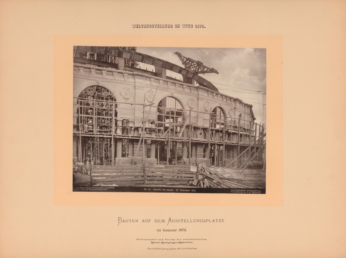 Bau der Rotunde, 27. 09. 1872