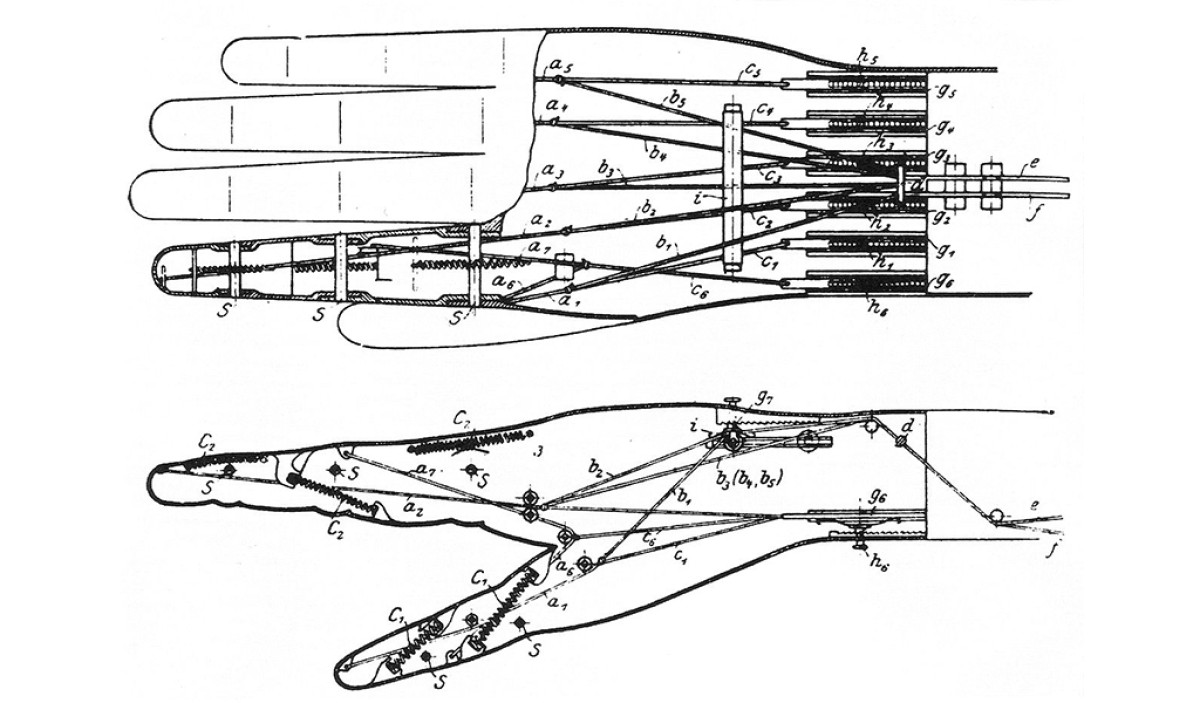 Hand von Caroline Eichler, patentiert 1836 : Hand von Caroline Eichler, patentiert 1836

