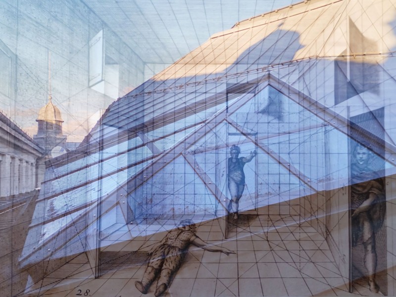 Architekturführung: Gezeichneter Plan des Museums