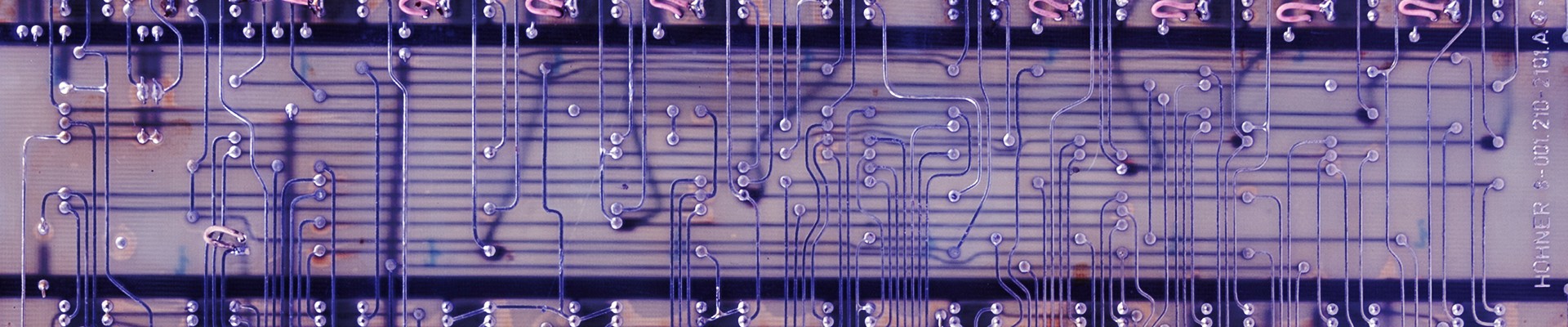 Detail of a circuit board: 
