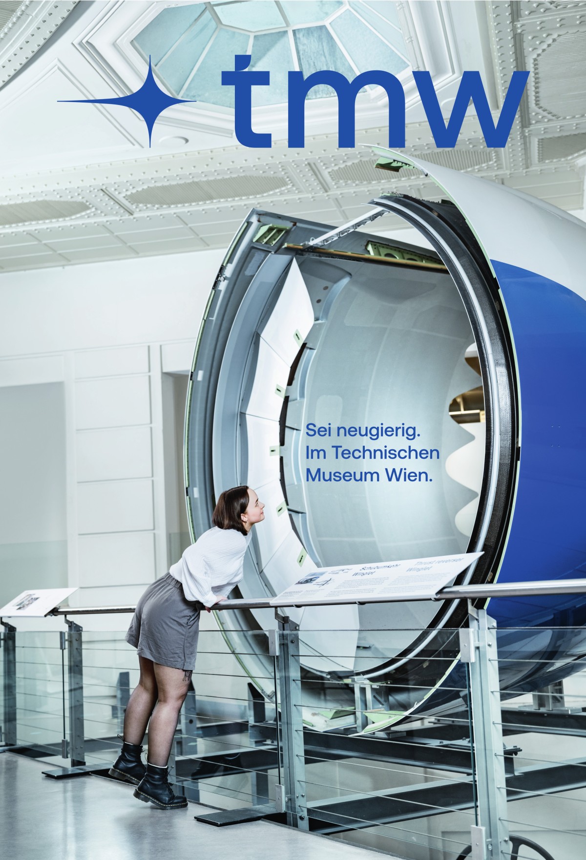 Imagekampagne des Technischen Museums Wien, passend zum neuen Claim „Sei neugierig.“