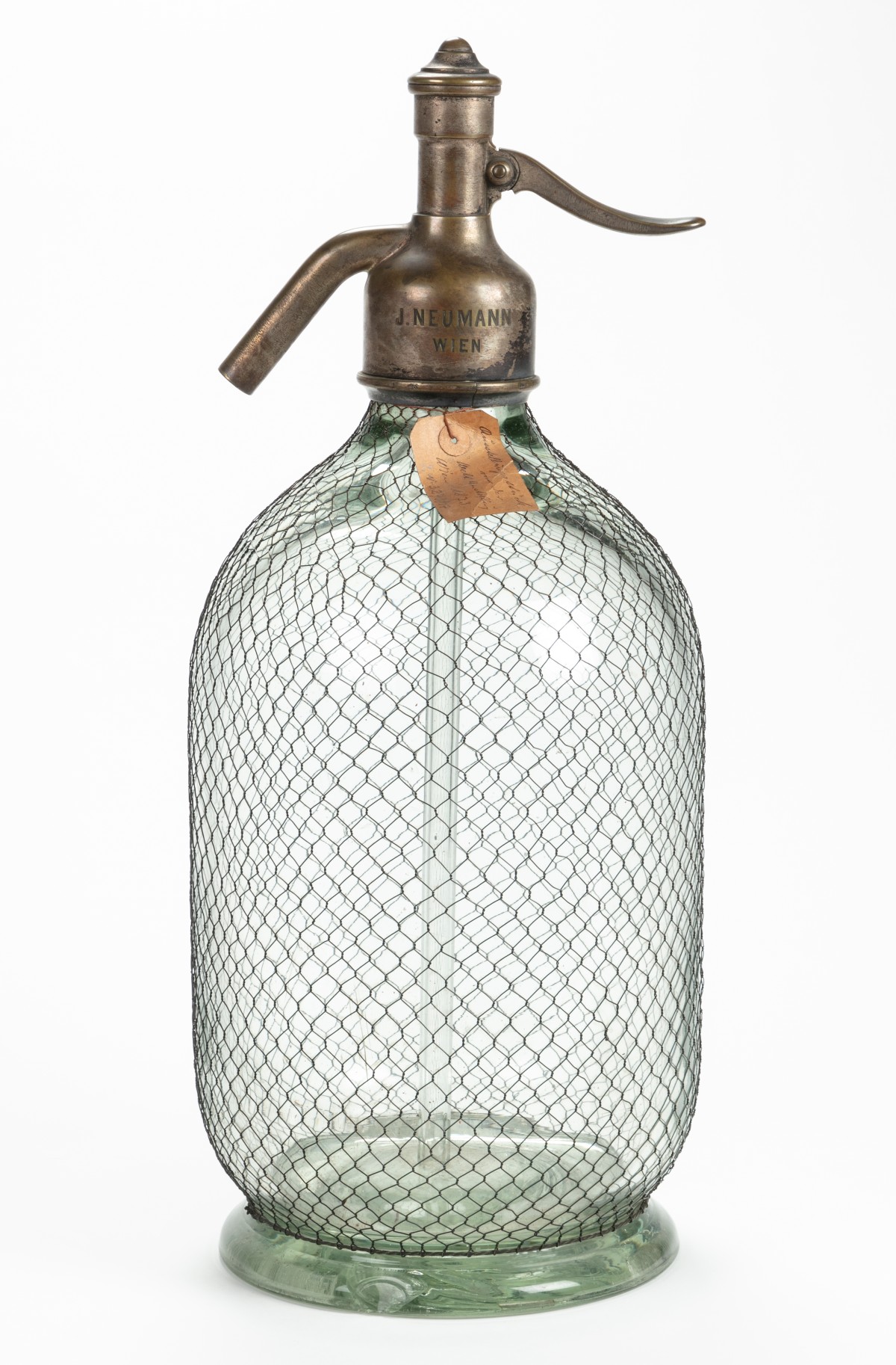 Siphonflasche, die auf der Wiener Weltausstellung 1873 genutzt wurde, Wiener Sodawasserfabriken