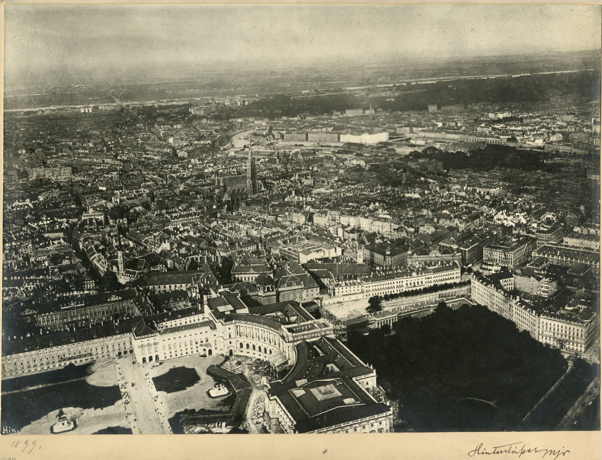 Ballonaufnahme von Wien aus dem Jahr 1899: Ballonaufnahme von Wien aus dem Jahr 1899