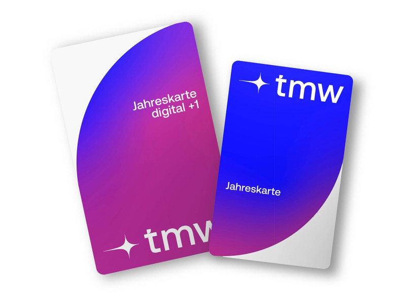 Mock-ups der verschiedenen TMW-Jahreskarten: 