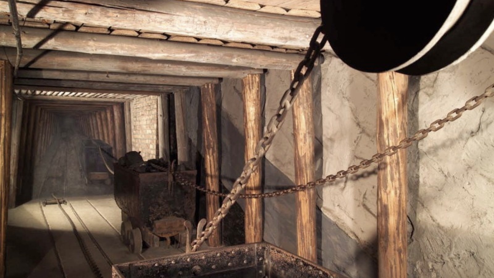 Blick in das Innere des Schaubergwerks im Technischen Museum Wien: 