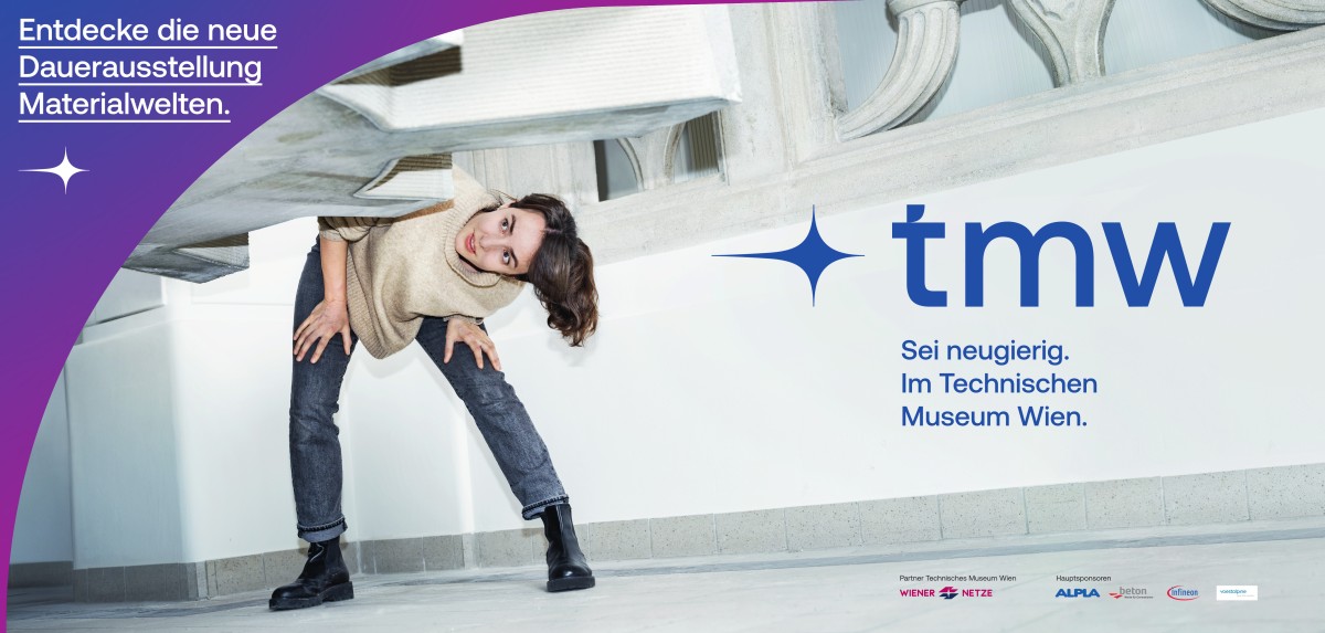 Werbekampagne „Materialwelten“ mit Claim „Sei neugierig.“