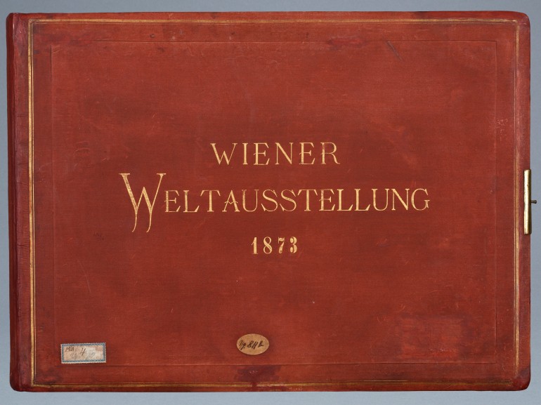 Rote Kassette für die Fotografien der Wiener Weltausstellung, 1873: Rote Kassette für die Fotografien der Wiener Weltausstellung, 1873