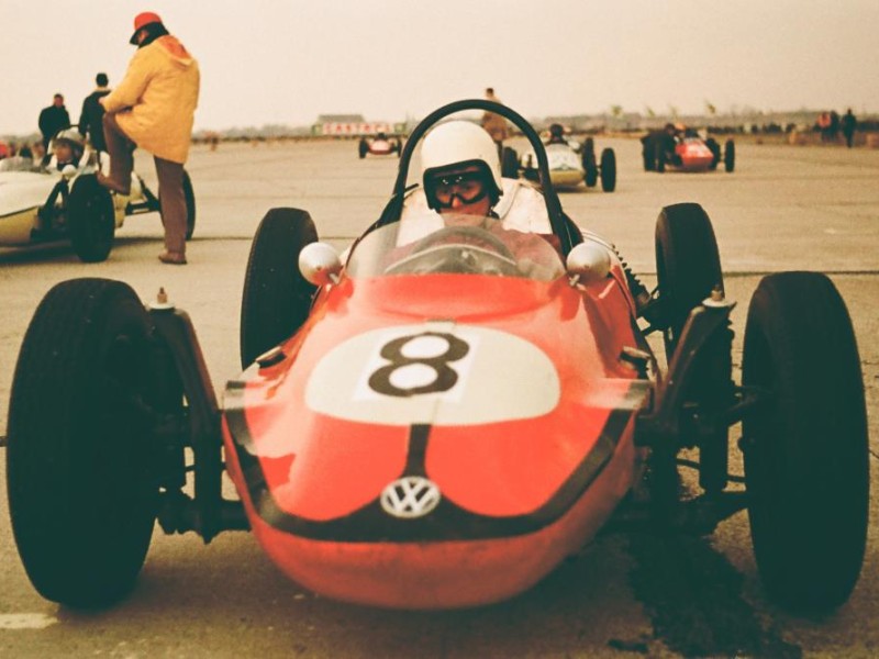 Flugplatzrennen Wien-Aspern für Automobile 1967: Artur Fenzlau: Helmut Marko auf Austro Vau, Flugplatzrennen Wien-Aspern für Automobile 1967