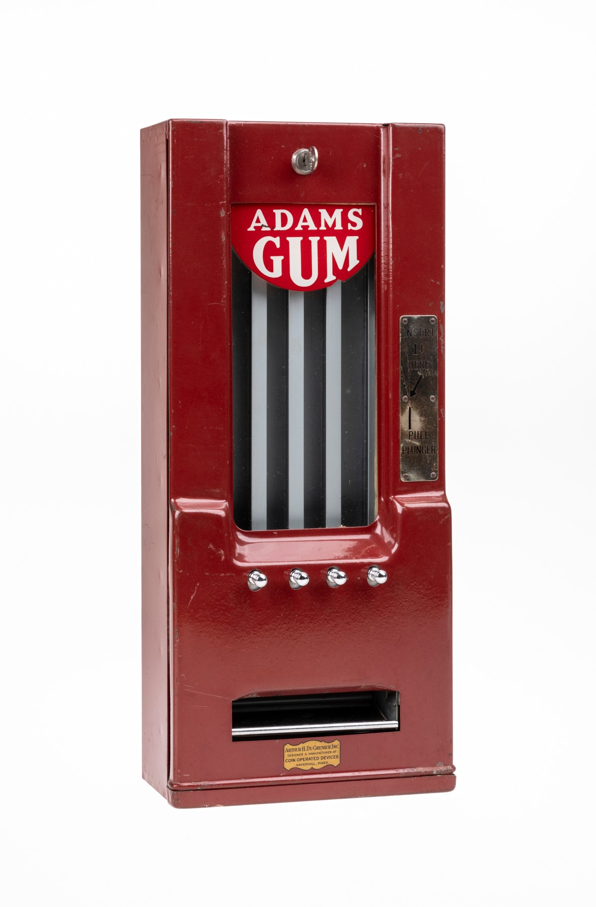 Kaugummi-Verkaufsautomat „Adams“, 1934
(Inv.-Nr. 33691)