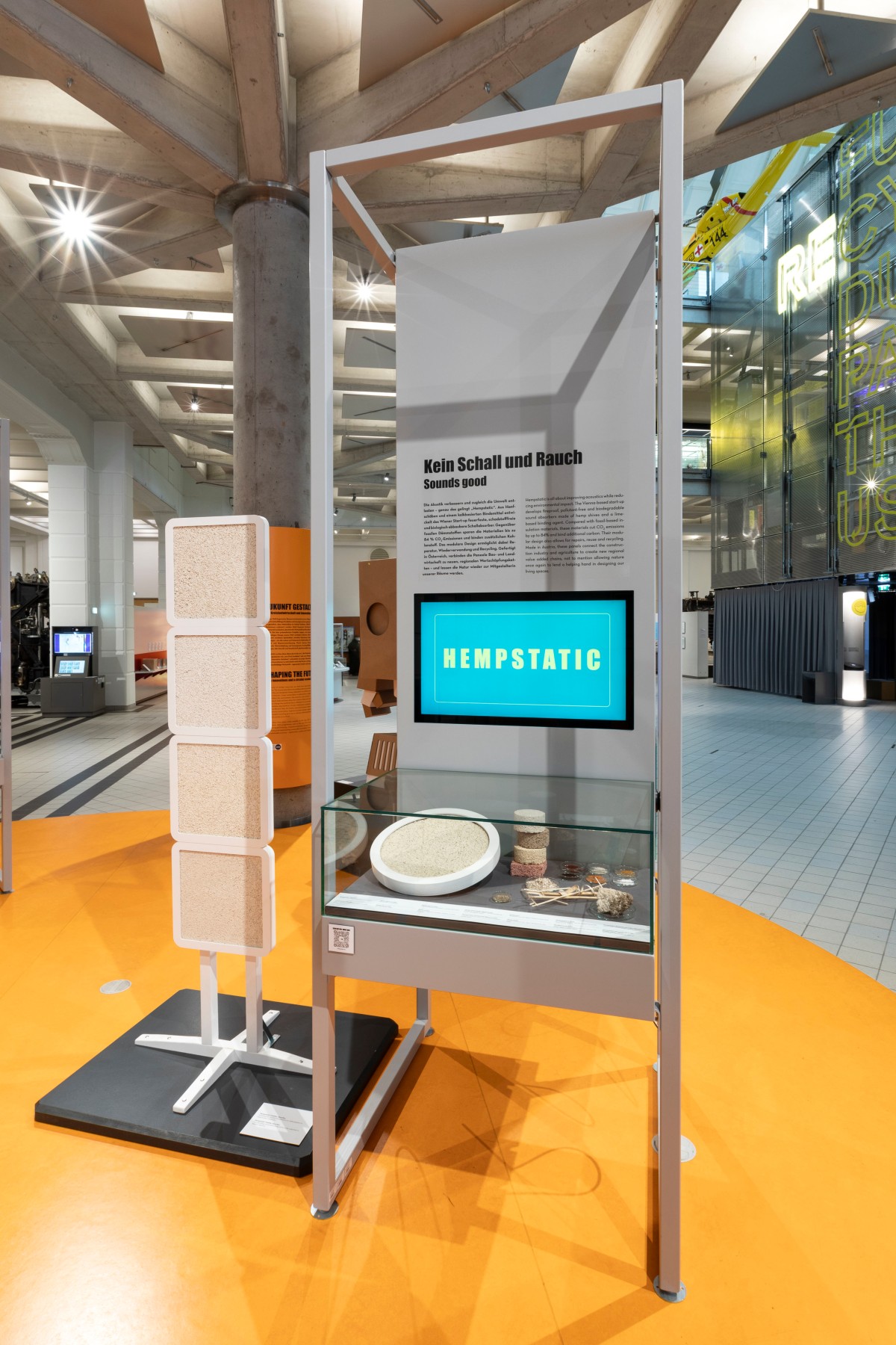 Schallschutzpaneele aus Nutzhanf (HEMPSTATIC)