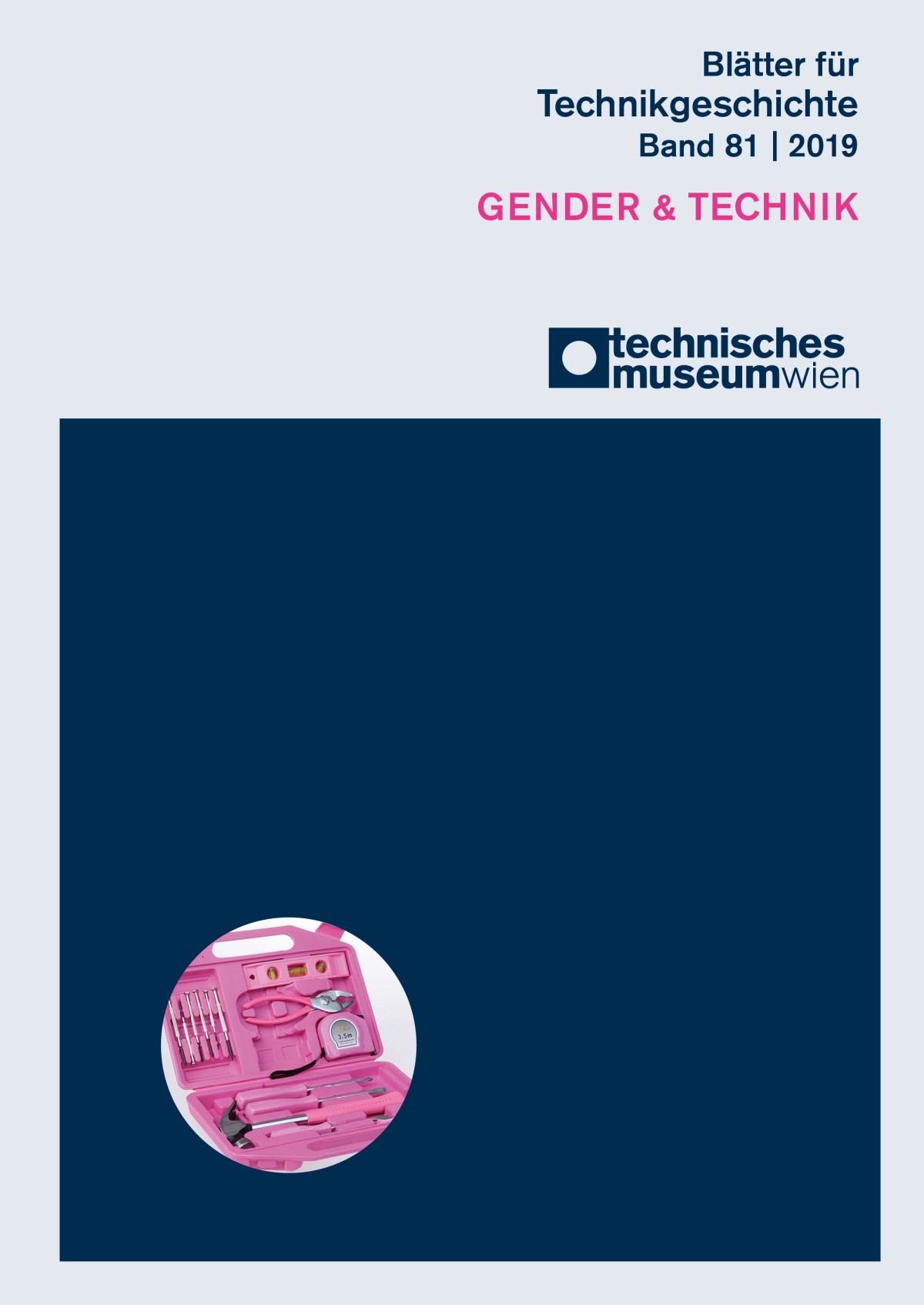 Cover der "Blätter für Technikgeschichte", Band 81 (GENDER & TECHNIK)