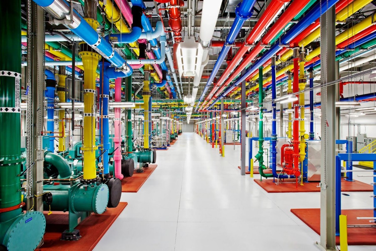 Kühlanlagen in einem Datencenter von Google: Kühlanlagen in einem Datencenter von Google
