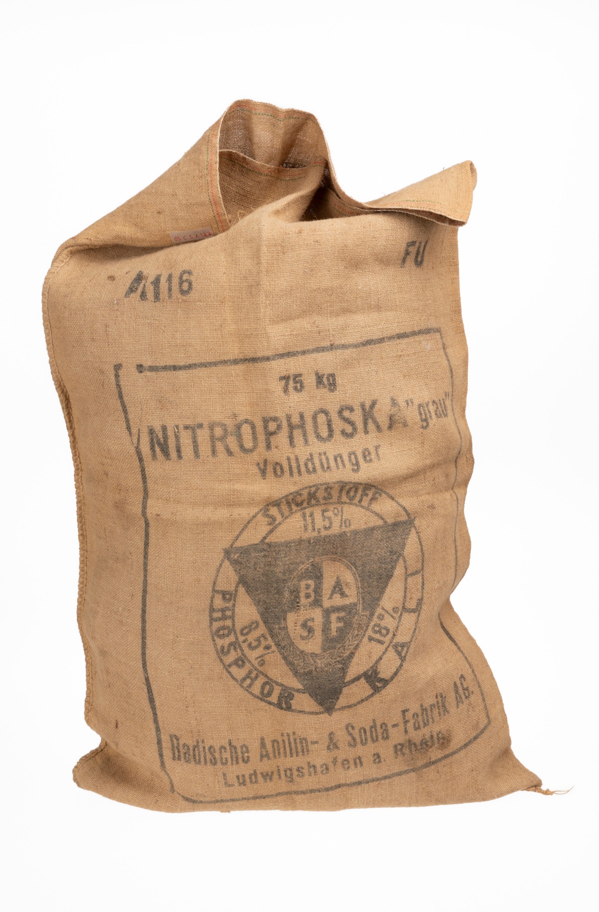 Düngemittelsack für Nitrophoska® (Stickstoffdünger), 1955