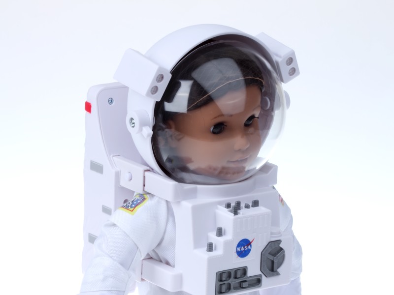 Doll „Luciana Vega“ in a space suit: 