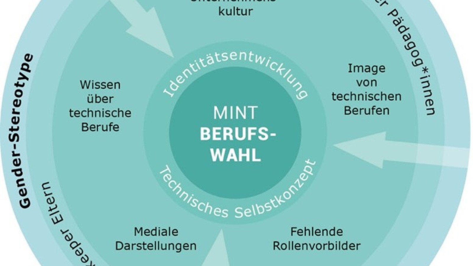 Abb. 1: Rollenmodelle als Teil der Ausschlussfaktoren von Mädchen aus den MINT-Kernberufen