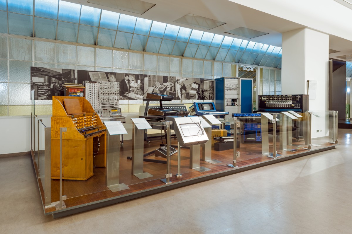 Blick in die Ausstellung "Musik":