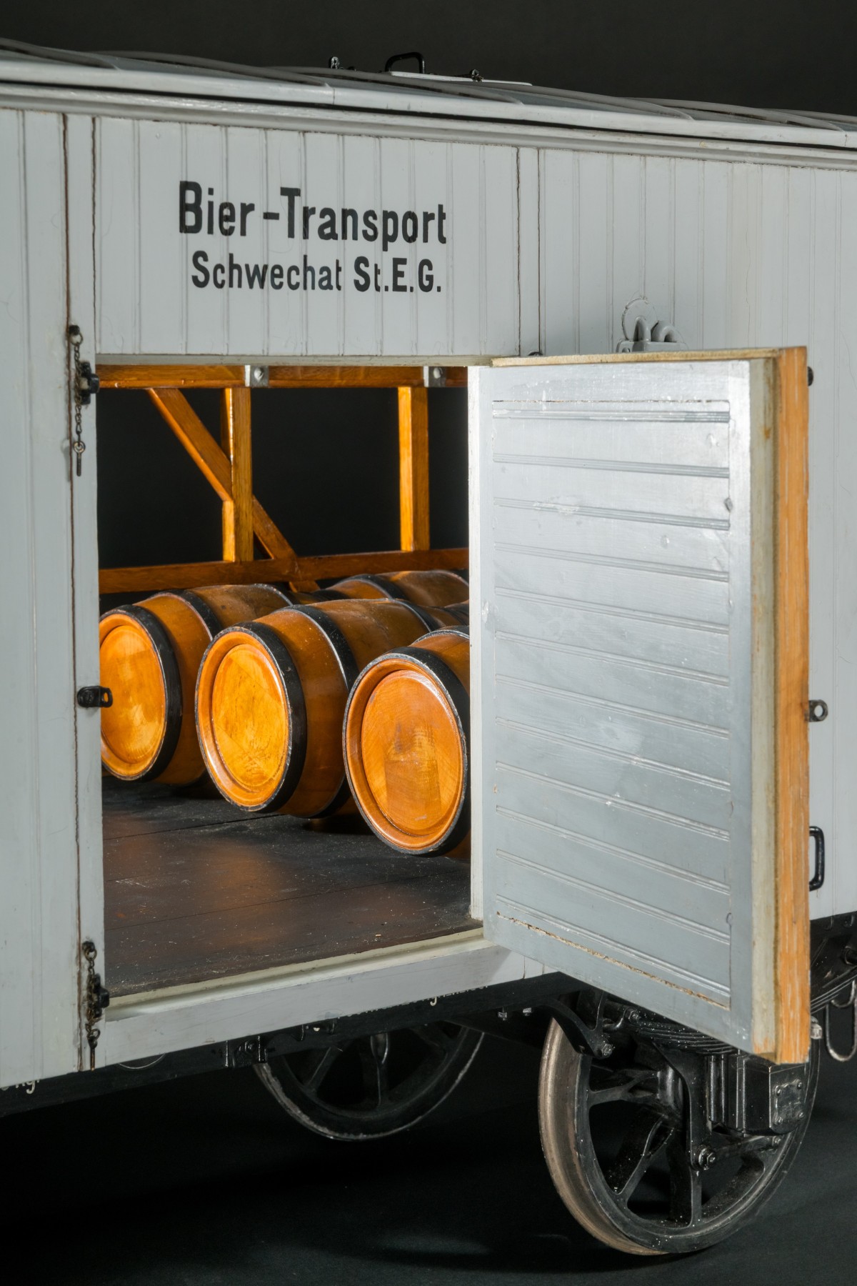 Detailansicht: Biertransportwagen StEG 40006, Modell (1900), Maßstab 1:5