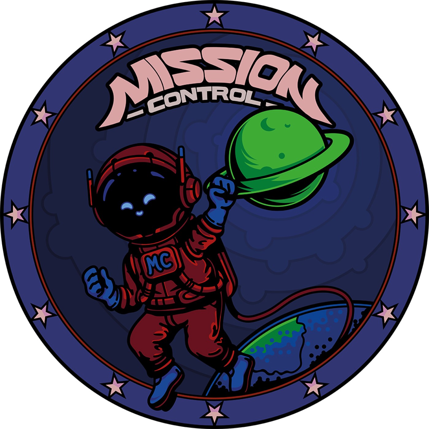 : Der fertige Patch der Mission Control!