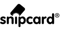 Lettering Snipcard in black on a white background