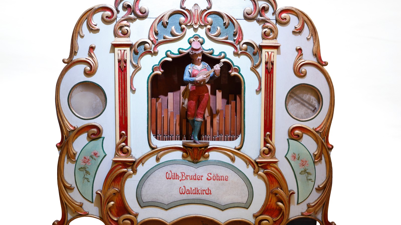 Orchestrion Wilhelm Bruder & Söhne: Jahrmarktorgel mit Kurbel und Lochkartensystem, Waldkirch (Baden-Württemberg), 1900-1920