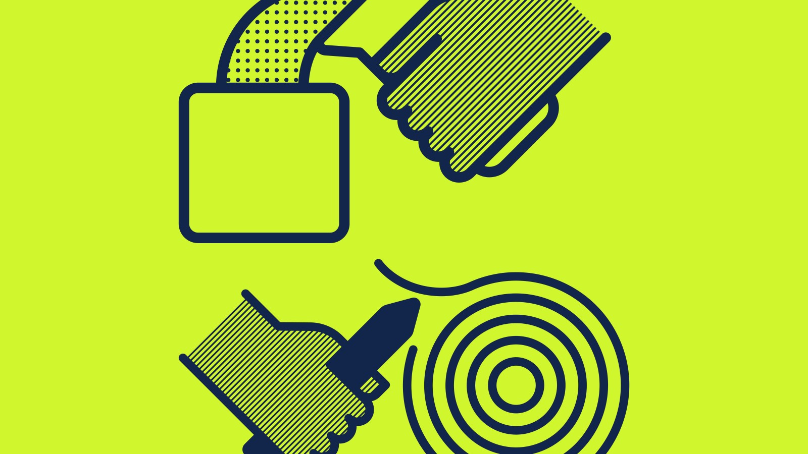 Zwei Hände greifen und formen verschiedene Materialien – steht für praktisches Arbeiten und haptisches Erleben in den Materialwelten-Workshops des Technischen Museums Wien.: 