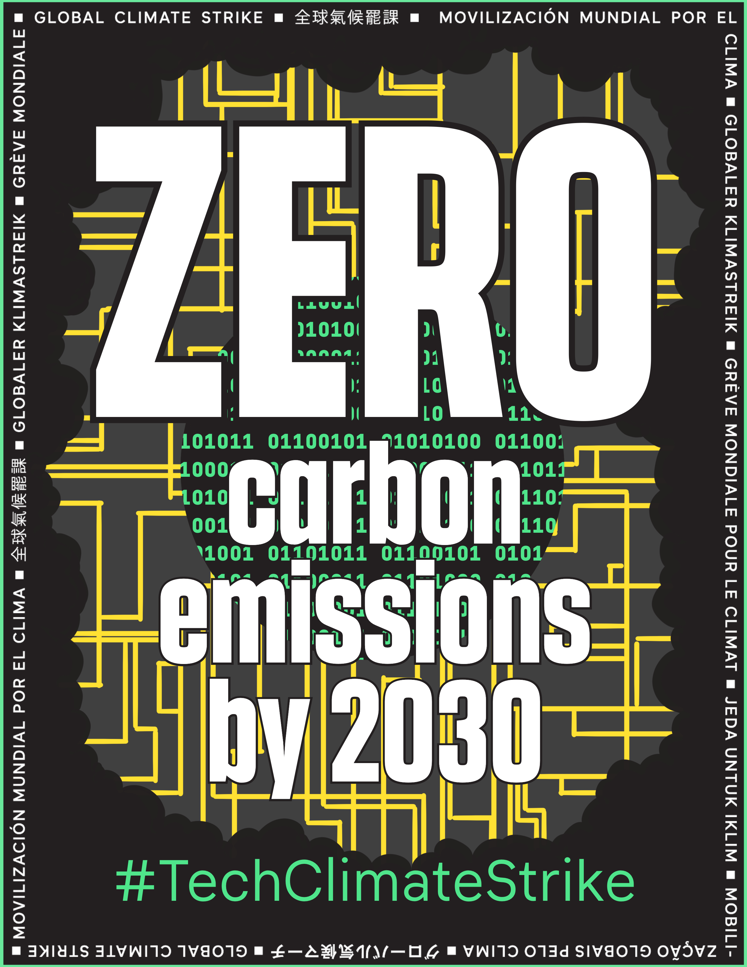 Mitarbeiter_innen von Technologiekonzernen streiken gegen die klimaschädliche Nutzung ihrer Algorithmen, 2019 