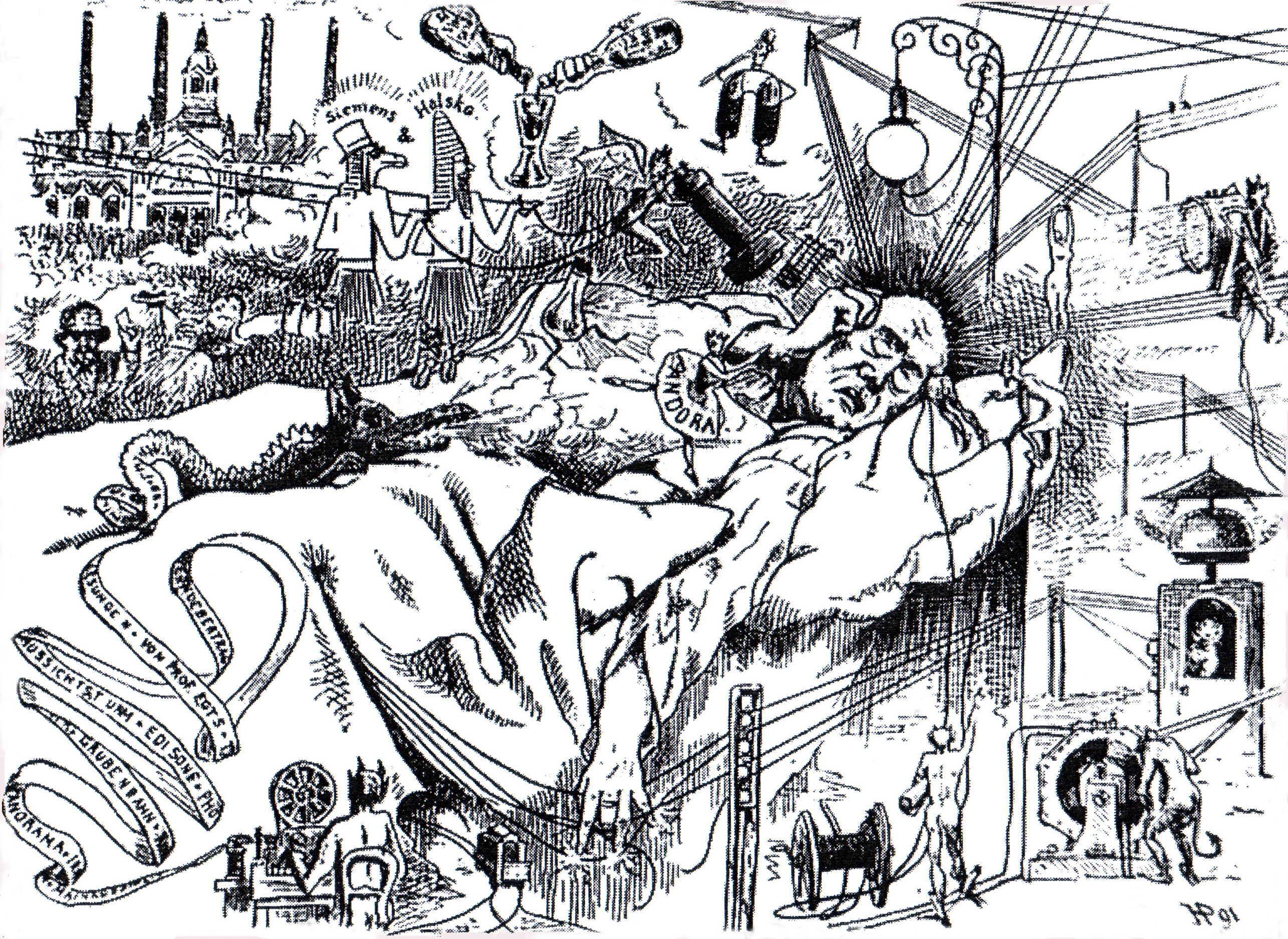 Der bedrängte Mensch: Illustration, 1891