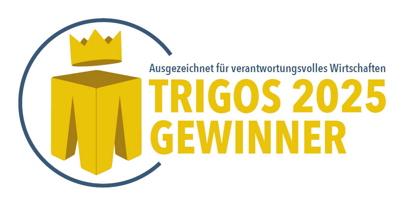 Trigos Award 2025 Logo TRIGOS 2025 Winner logo with the claim “responsible business practices”.