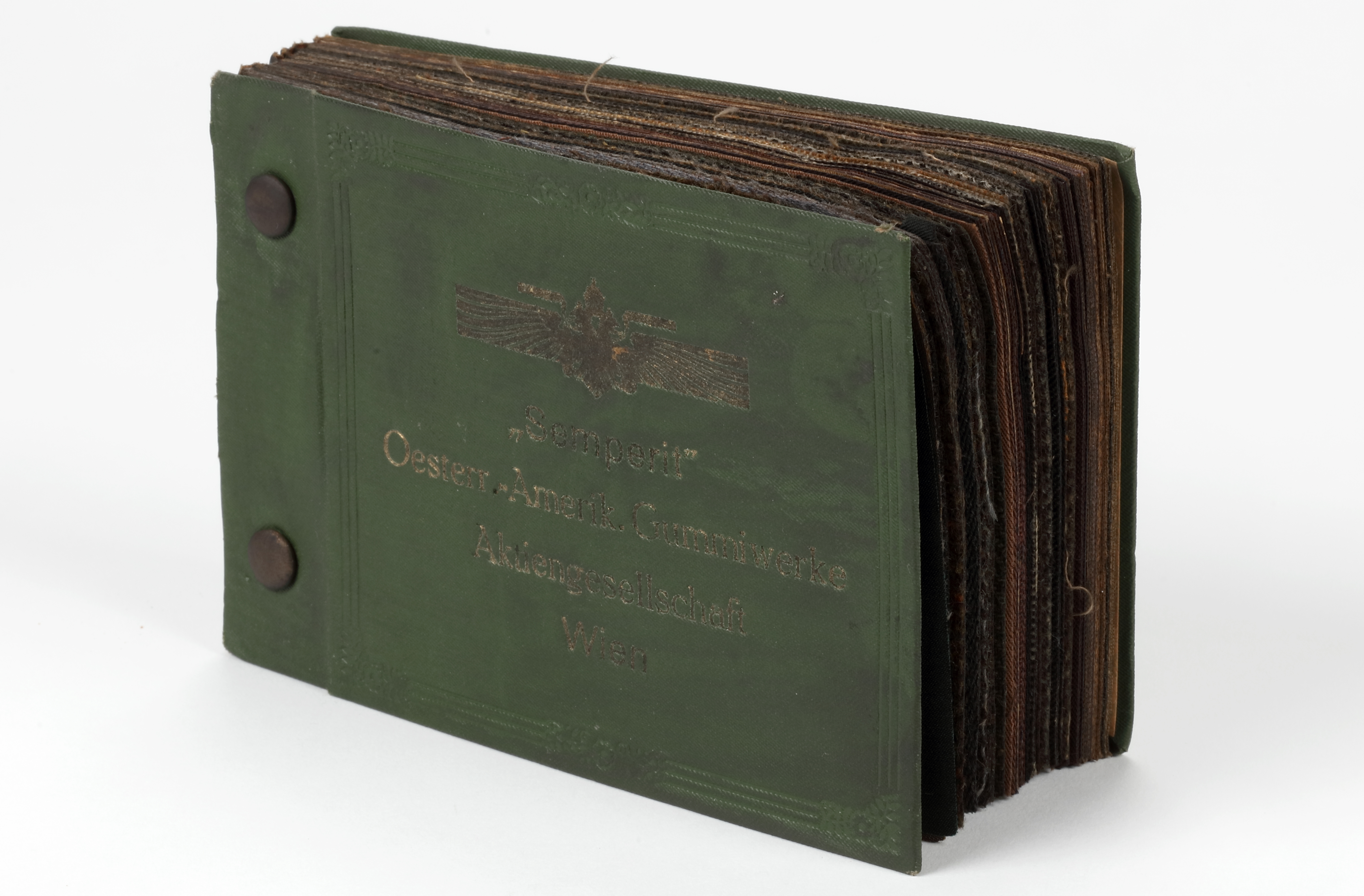 Semperit-Musterbuch mit Materialproben, 1912